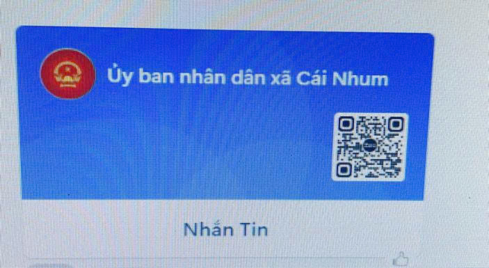 Tăng Cường Tương Tác – Nâng Cao Hiệu Quả Quản Trị: 
Zalo OA Xã Cái Nhum Đi Vào Hoạt Động
