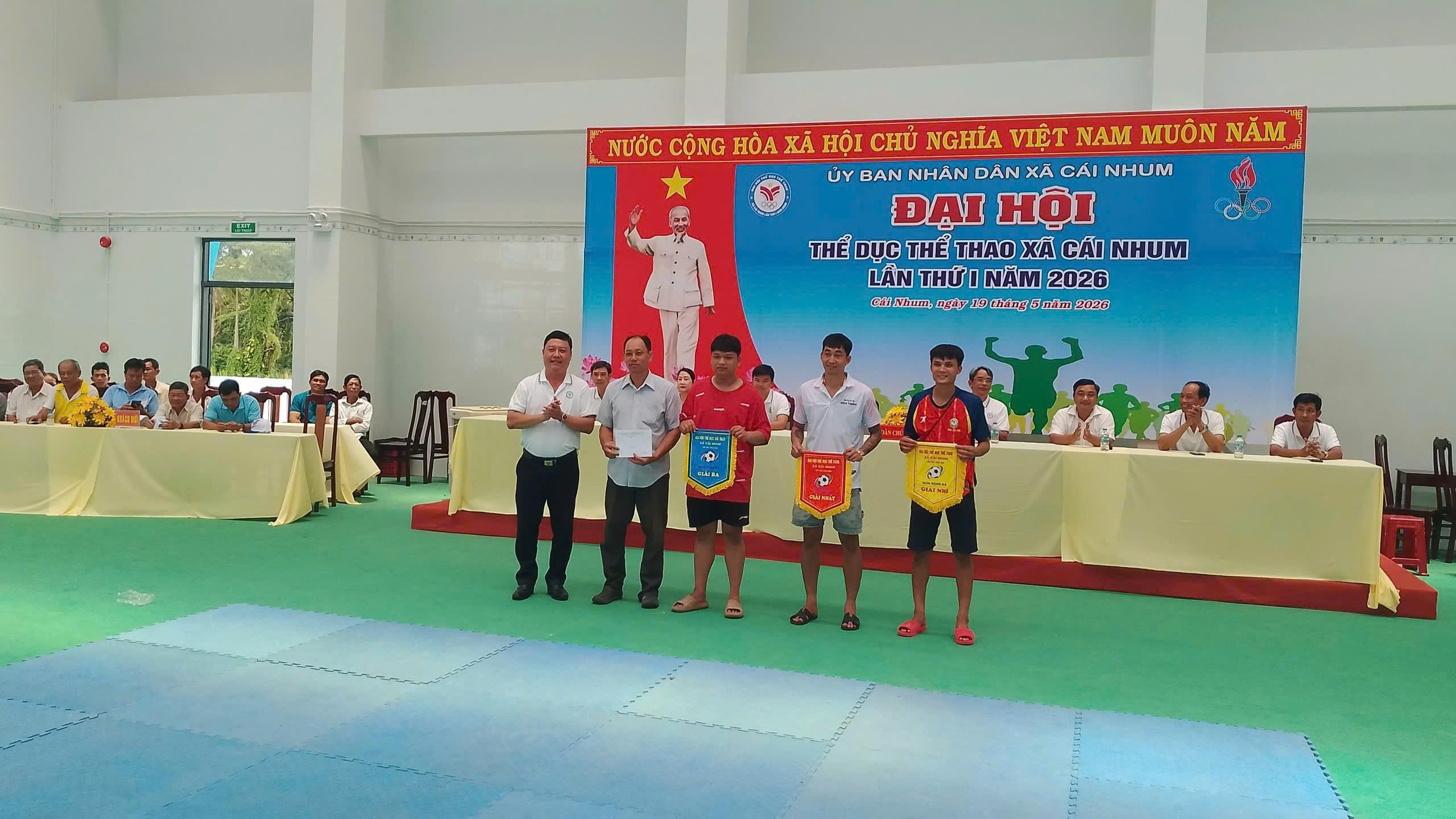 Khơi dậy phong trào rèn luyện thân thể từ Đại hội TDTT xã Cái Nhum lần thứ I năm 2026: “Đoàn kết – Khỏe mạnh – Phát triển”.