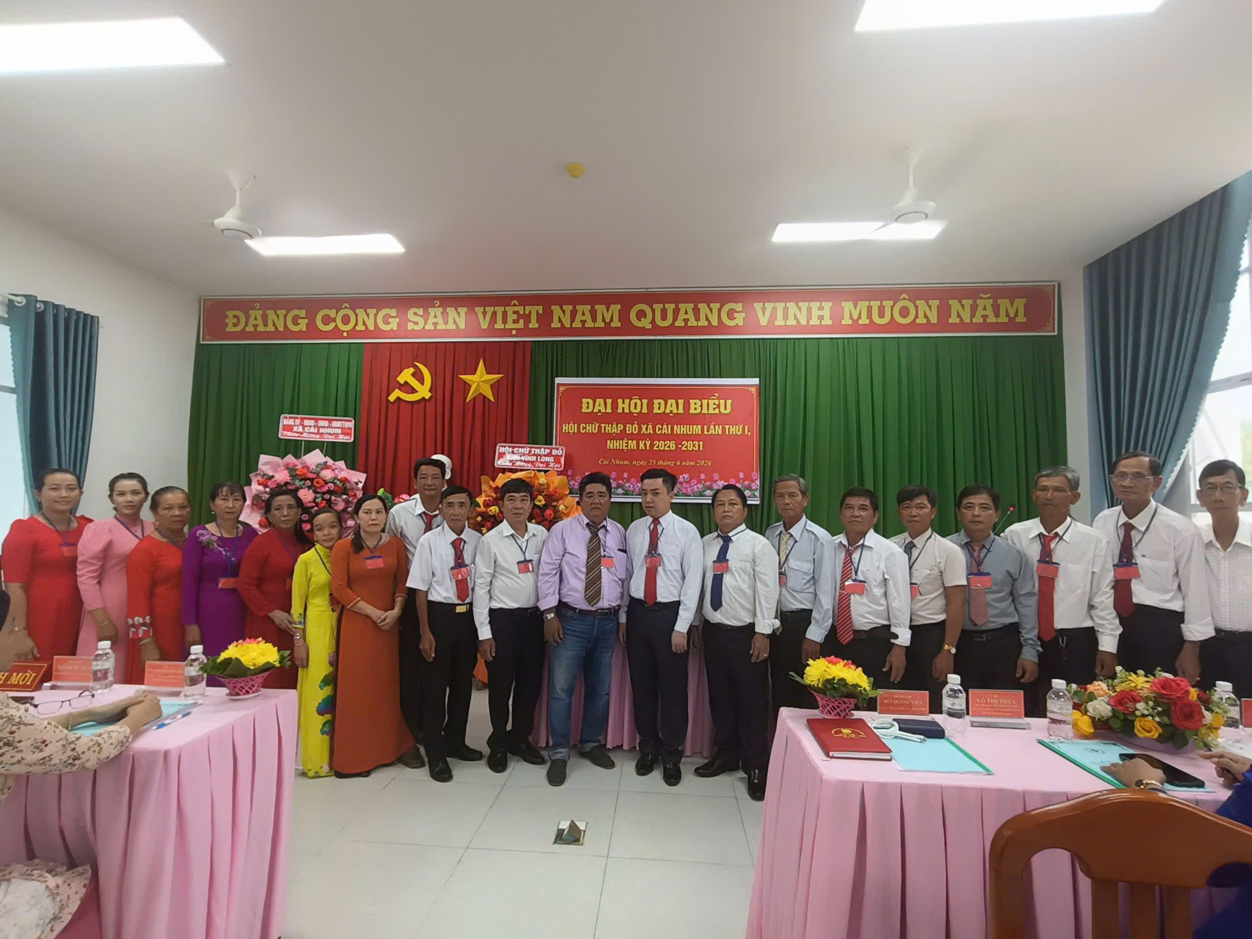 Đại hội đại biểu Hội Chữ thập đỏ xã Cái Nhum lần thứ I: Phát huy truyền thống nhân ái, đổi mới vì cộng đồng